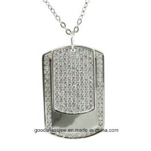 Cool Design et pendentif en argent sterling en argent sterling pour femmes Collier homme et femme P5066